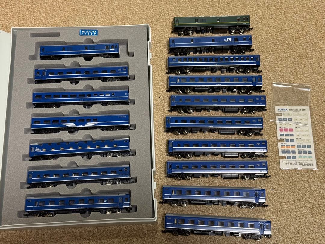 Nゲージ鉄道模型 24系　14両セット