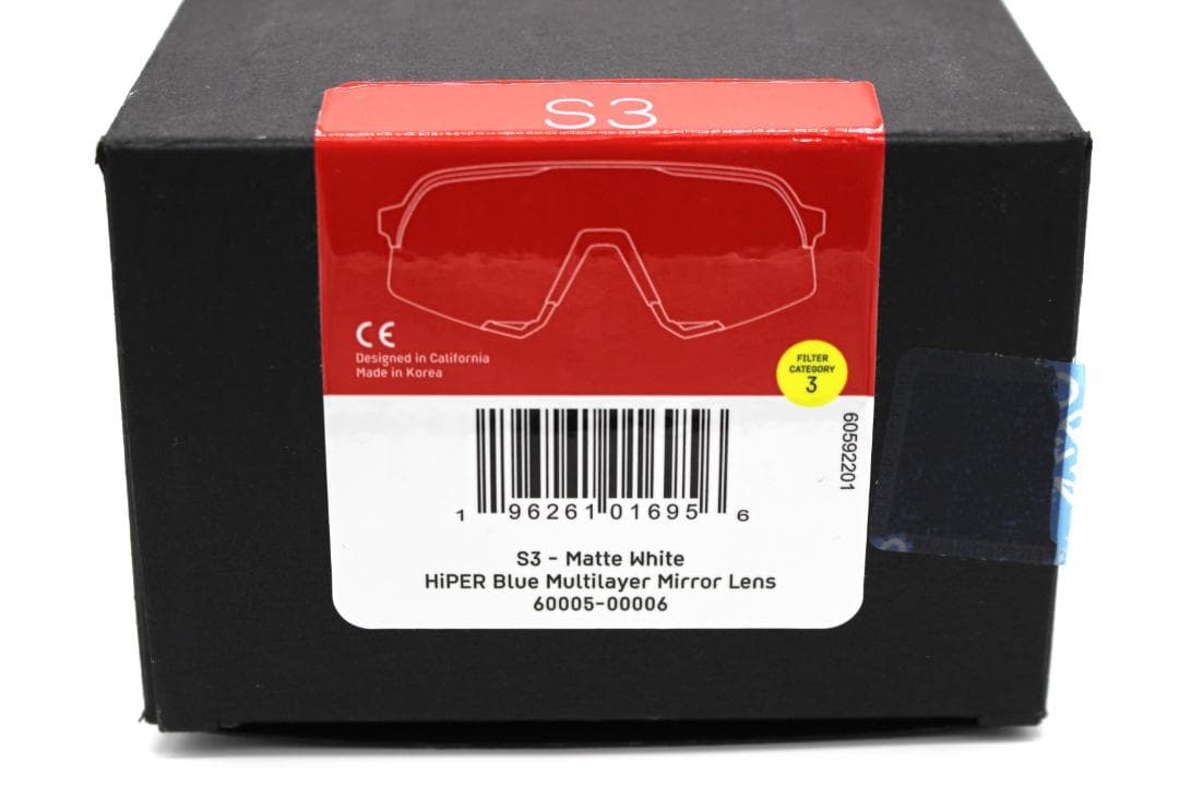 100％ S3 HiPER®レンズ WHT/BLU ワンハンドレッド