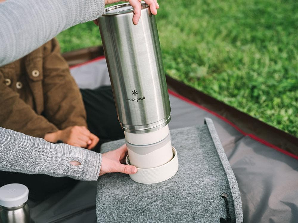 新品） peak 保温可能弁当箱　トバチ３　食器セット グレー