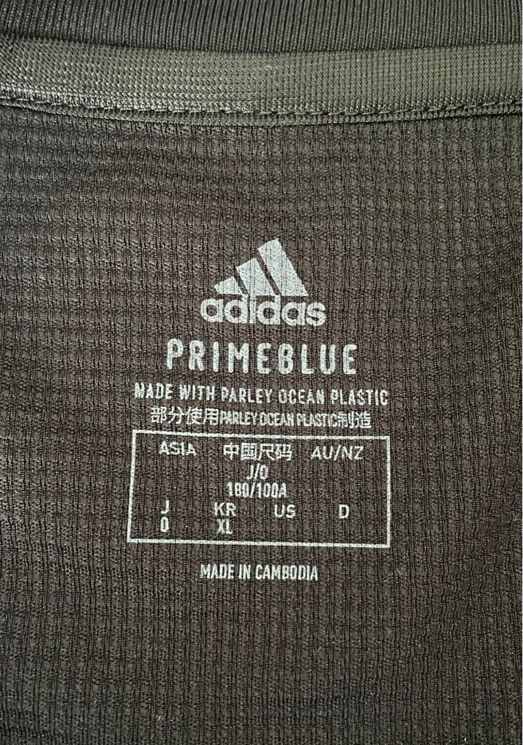 adidas アディダス 日本代表 黒 ジップ付きジャージ ウェア Oサイズ