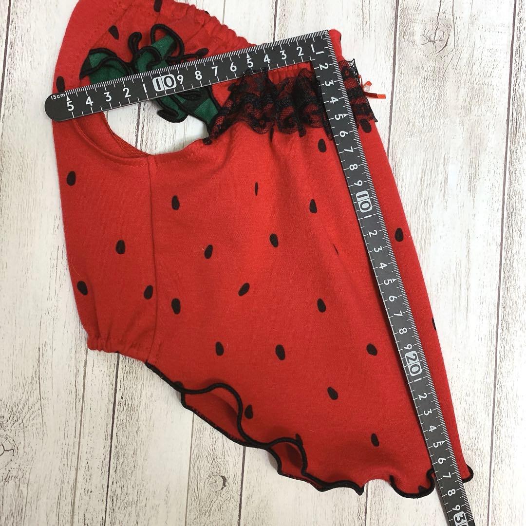 なりきりすいか2024すいかちゃんスモックワンピ/Sサイズ/犬服ハンドメイド