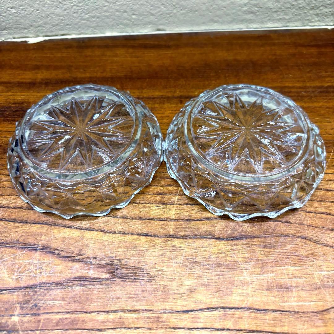 大正ガラス　昭和レトロ　切子ガラス　和ガラス　ウランガラス　戦前　レトロガラス