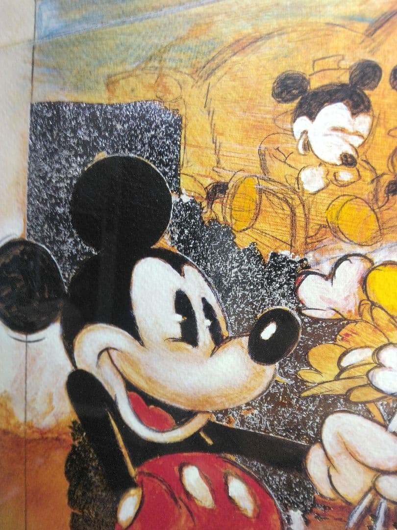 ディズニー　正規品　オランダ製　特殊加工　ポスター　ミッキー　ミニー　９０年代