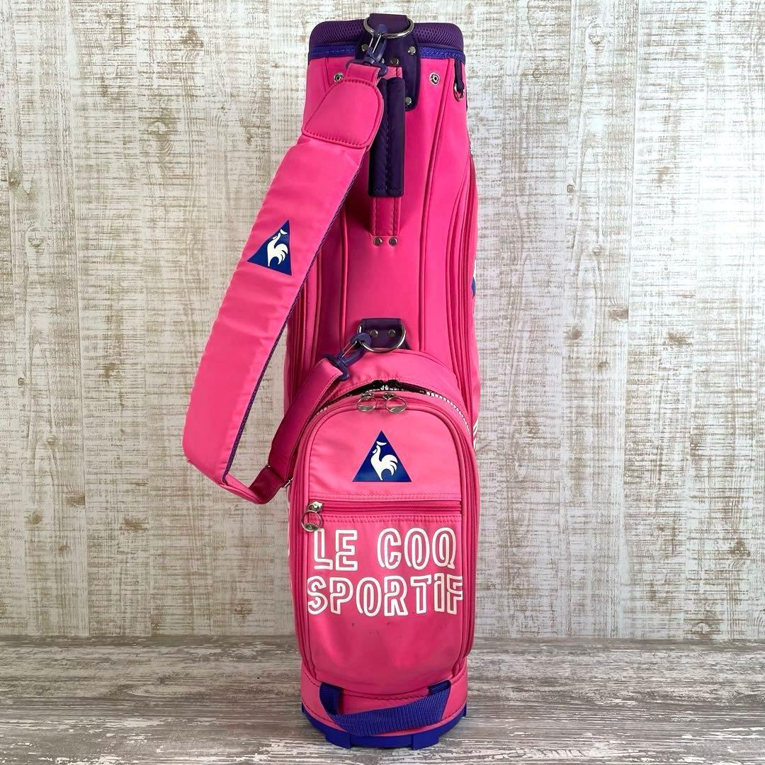 le coq sportif GOLF レディースキャディバッグ　ピンク　超軽量