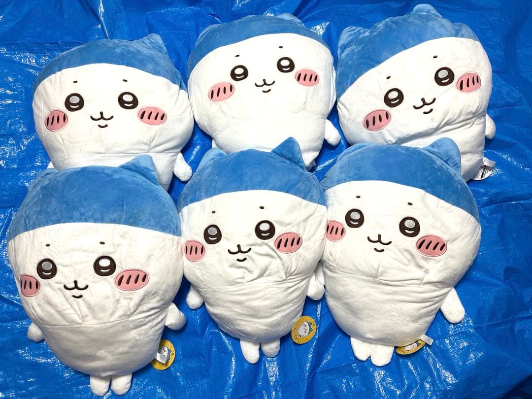 ちいかわ　スポーツ刈りなハチワレ　超BIGぬいぐるみ　6個セット