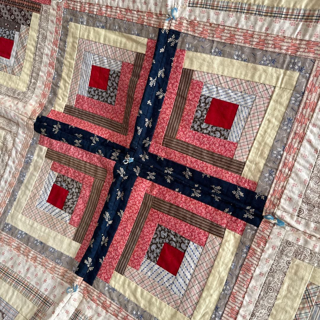 アンティークキルト ログキャビン ♢デッドストック♢