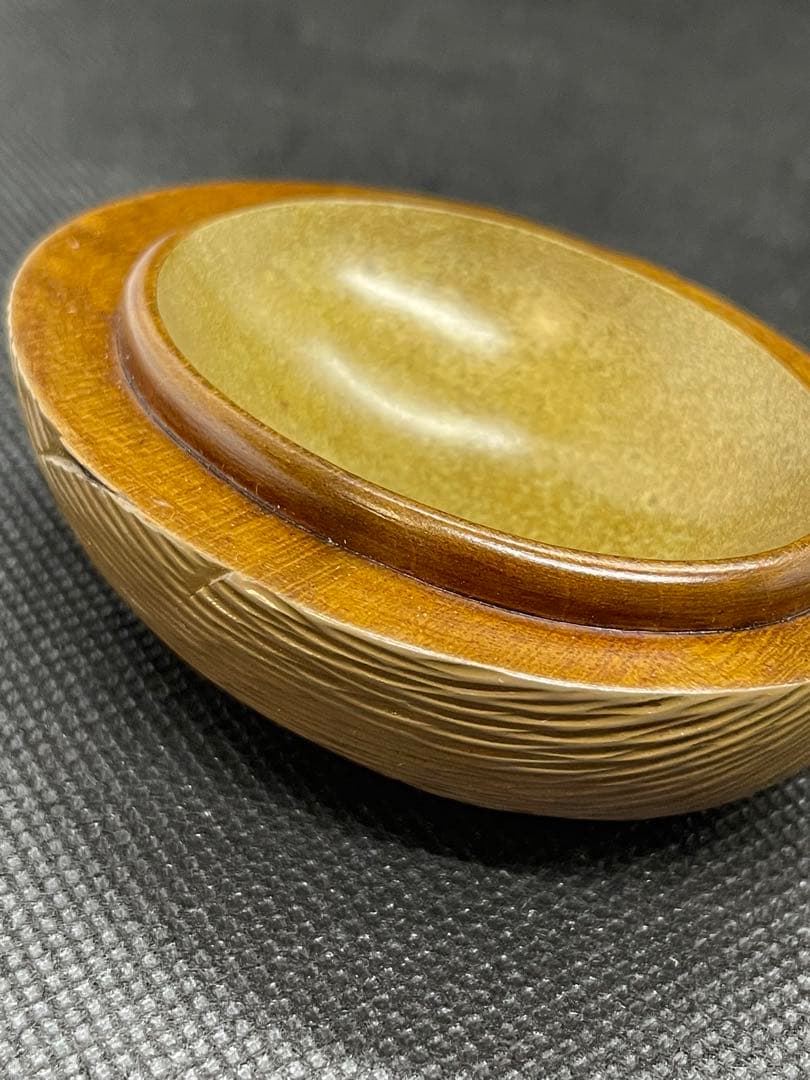 【茶道具】 篠原如雪　雀香合　共箱　細密彫刻、讃岐彫