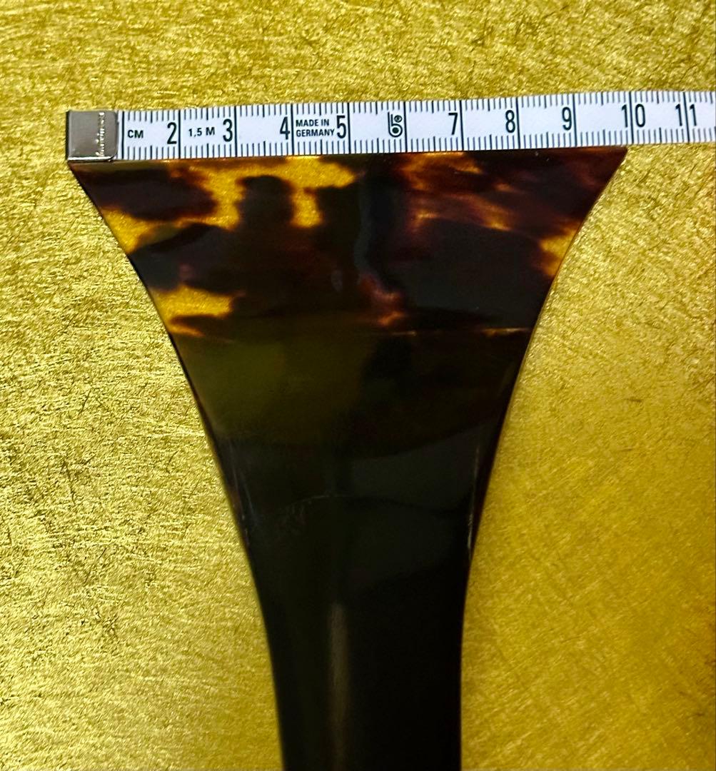 ⟡.·りんりん⟡.·●三味線撥●黒水牛 鼈甲 美品