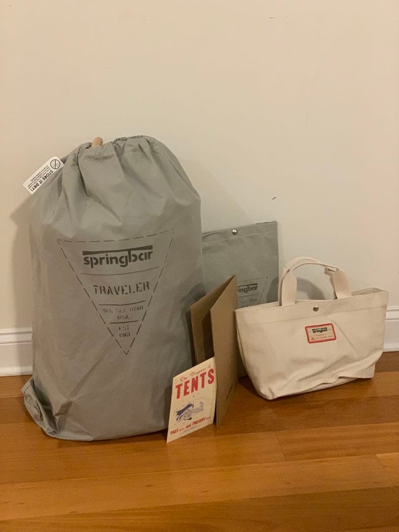 【A】① 本体　springbar テント　traveler カーカムス