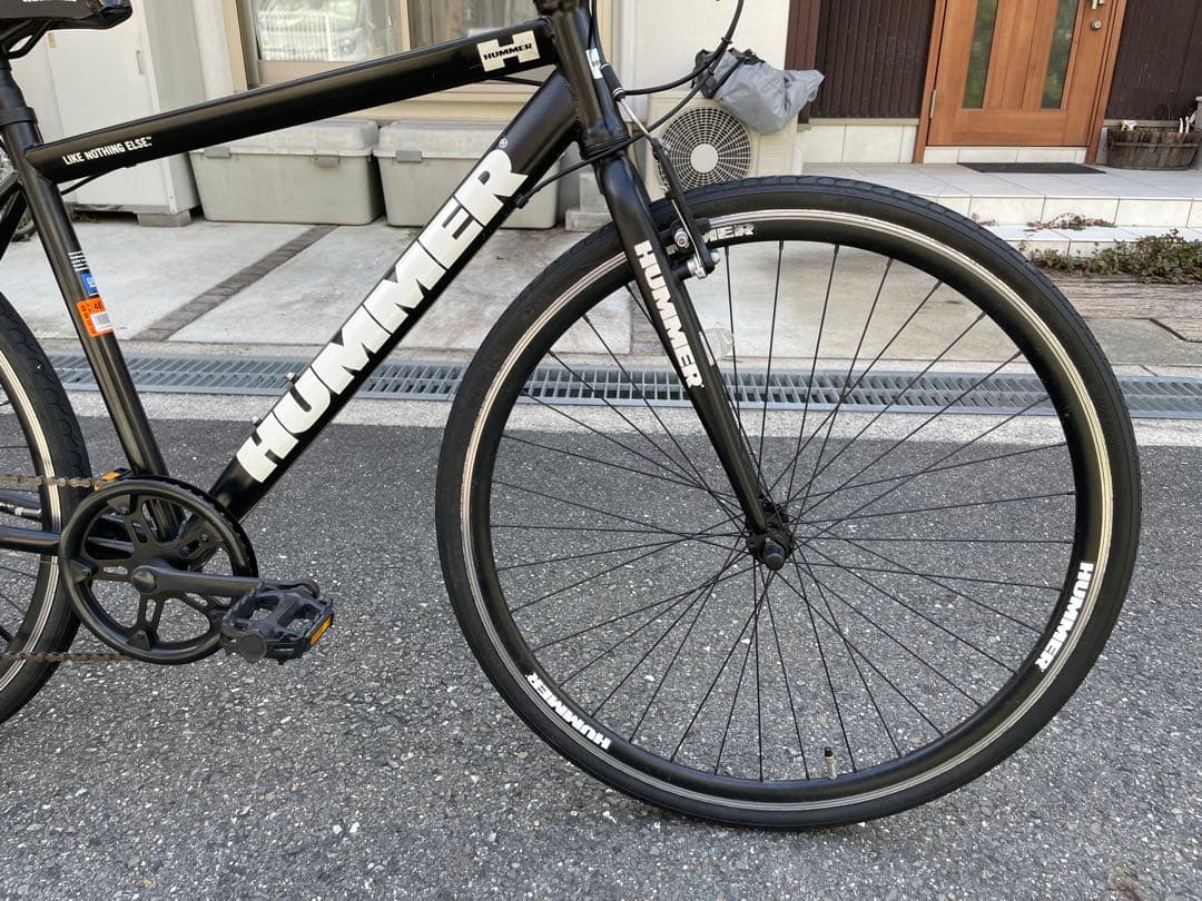 お値下中！HUMMER クロスバイク ブラック【大阪引取に限る】
