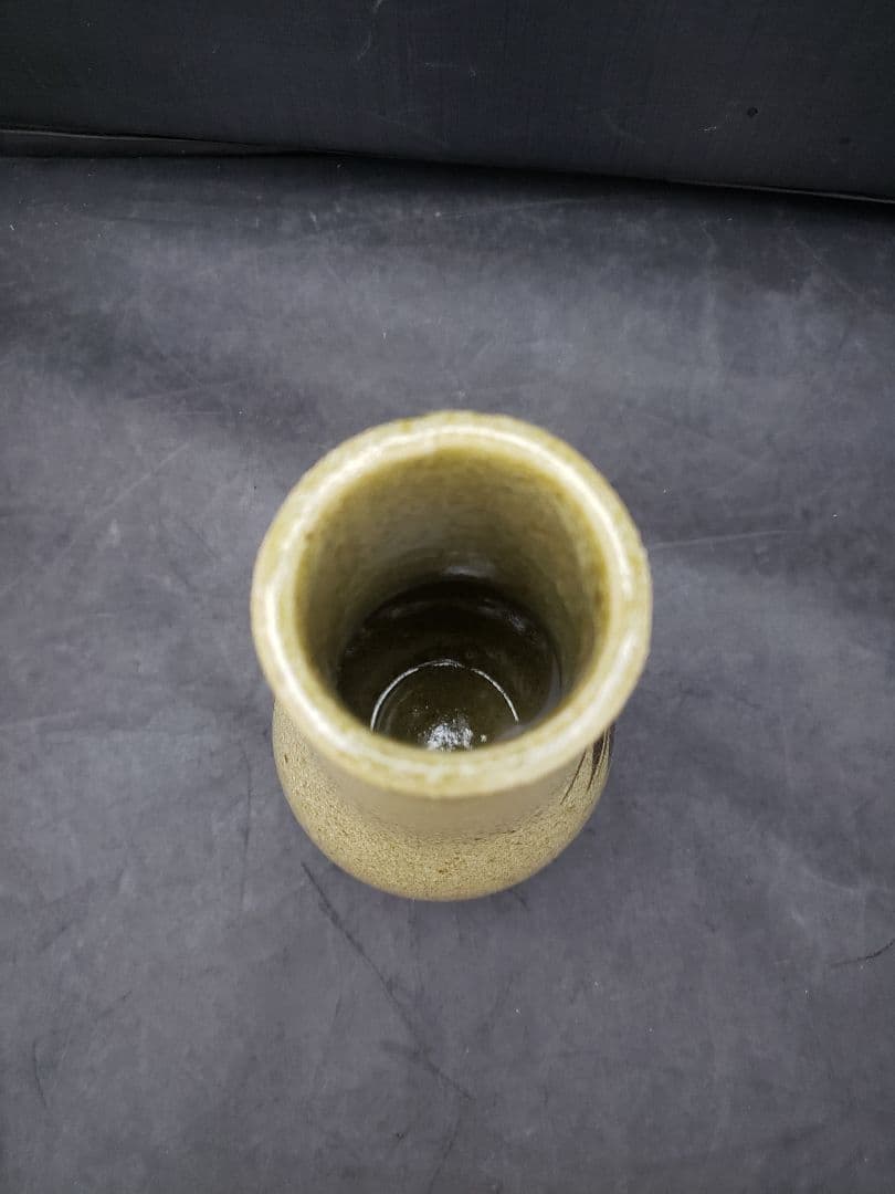 絵唐津皆具　古川華山作　清寂　茶道具　水指　建水　蓋置　花器　竹柄