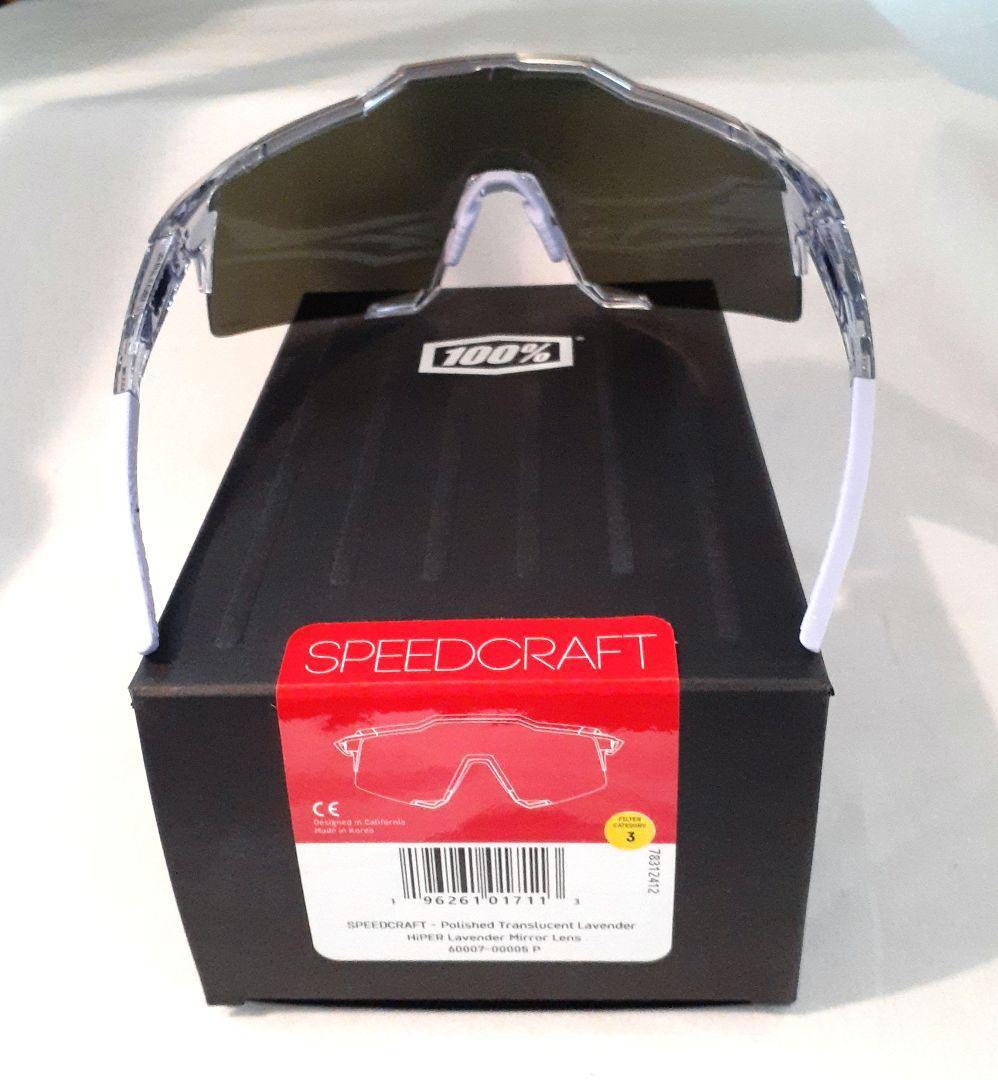 100% Speedcraft ラベンダーミラー ワンハンドレッド サングラス
