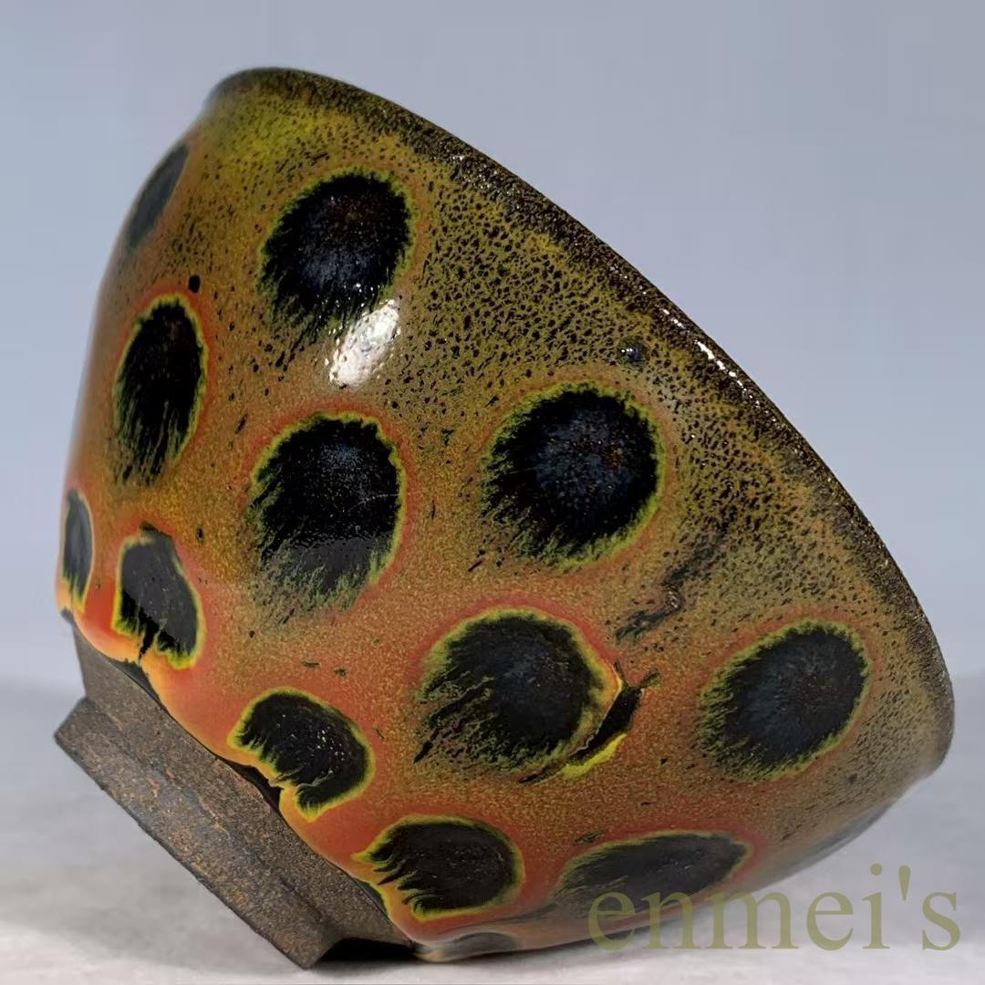 中国古美術・宋建窯風・窯変天目茶碗・茶道具・抹茶茶碗・油滴天目・骨董風・陶磁茶器