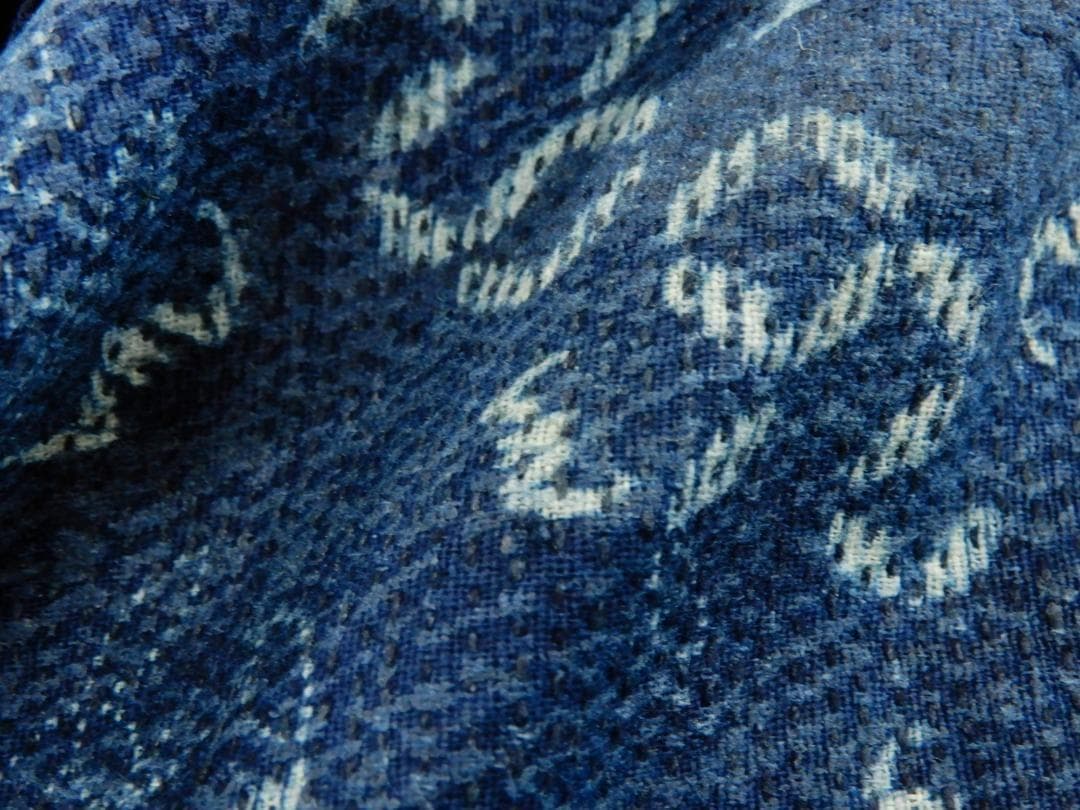 木綿・東北浅舞絞り長半纏・明治期前後・裏面は藍型染め・緻密刺子・秋田県の工芸品