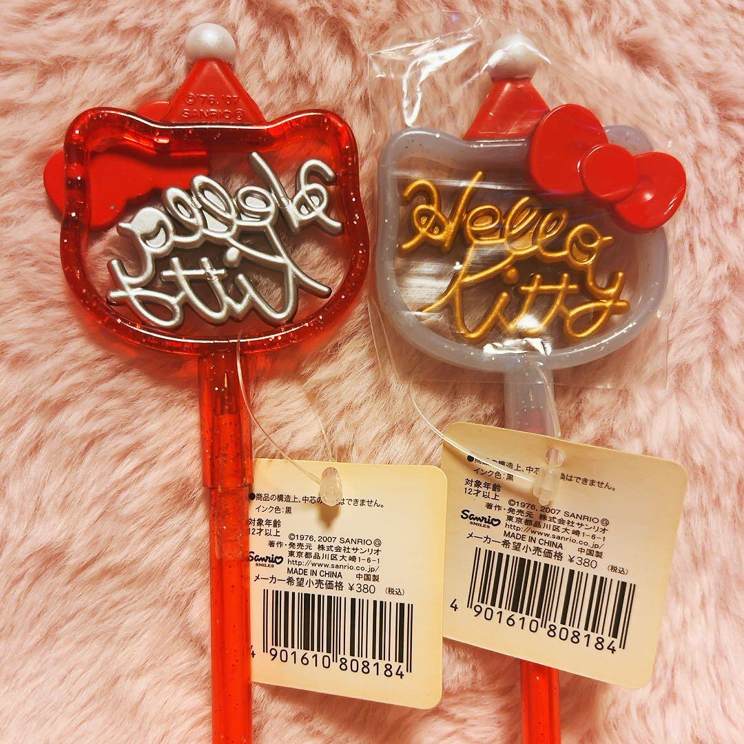 希少レア　ハローキティ　クリスマス　ボールペン　2007 サンリオ　平成レトロ