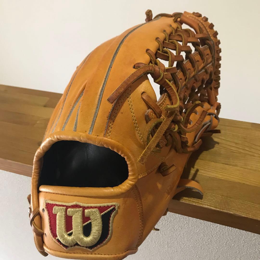 Wilson 外野手用 6本指対応 硬式グローブ オレンジ