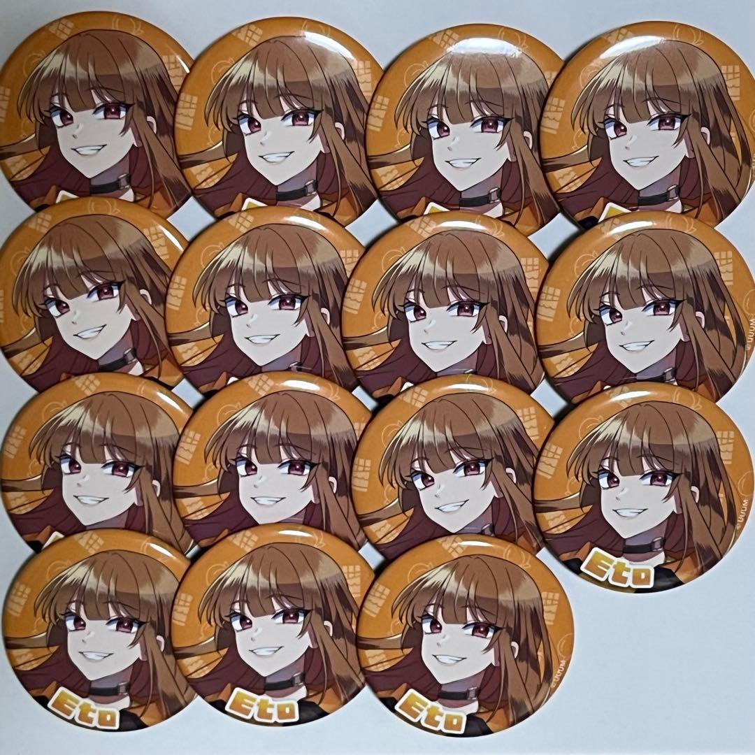 カラフルピーチ　えと　缶バッチ