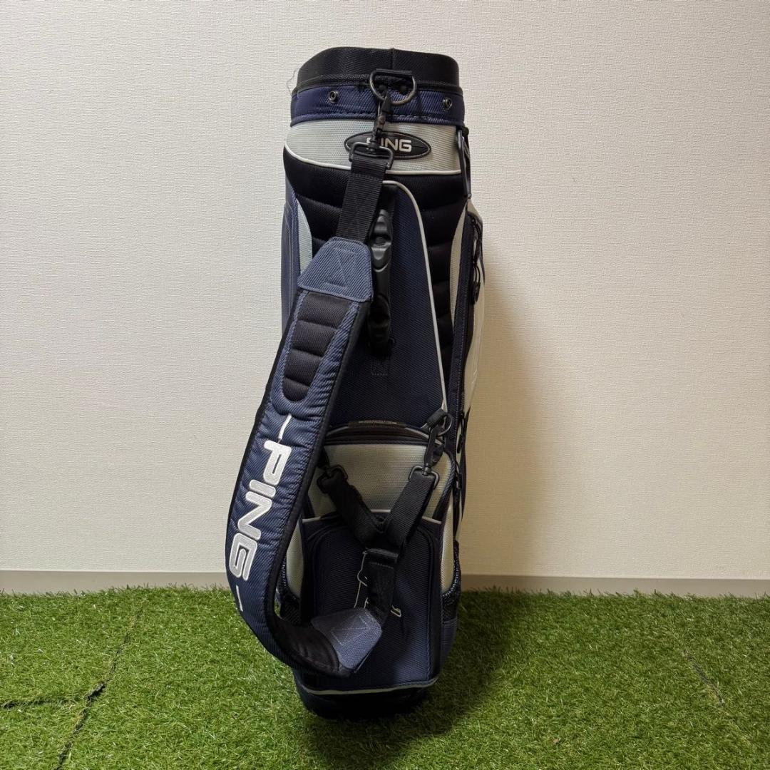 PING ピン キャディバッグ explore ゴルフバッグ ネイビー グレー