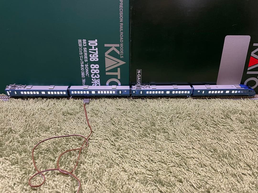 鈴木名人【室内灯入】KATO10-1798 883系ソニック7両セット