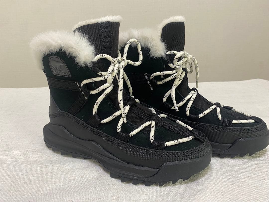 【新品・未使用】SOREL（ソレル）ウィンターブーツ・ブラック・24cm