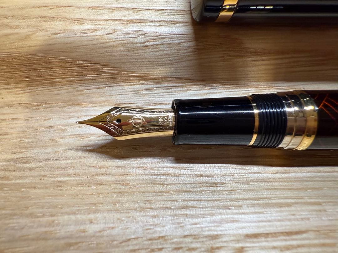 セーラー万年筆　截金　海浪　えなみ　21金　細字F