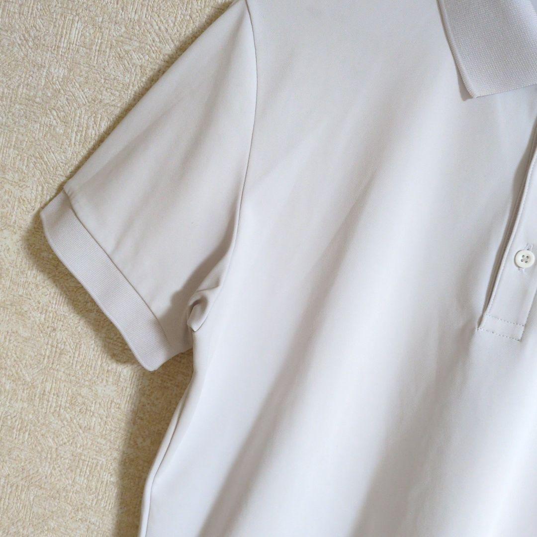 ブリーフィングゴルフ 刺繍 ロゴ ポロシャツ ゴルフウェア 白 L