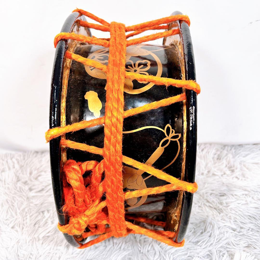 【希少】太鼓　締太鼓　和楽器　バチ　ケース　和太鼓　3点セット