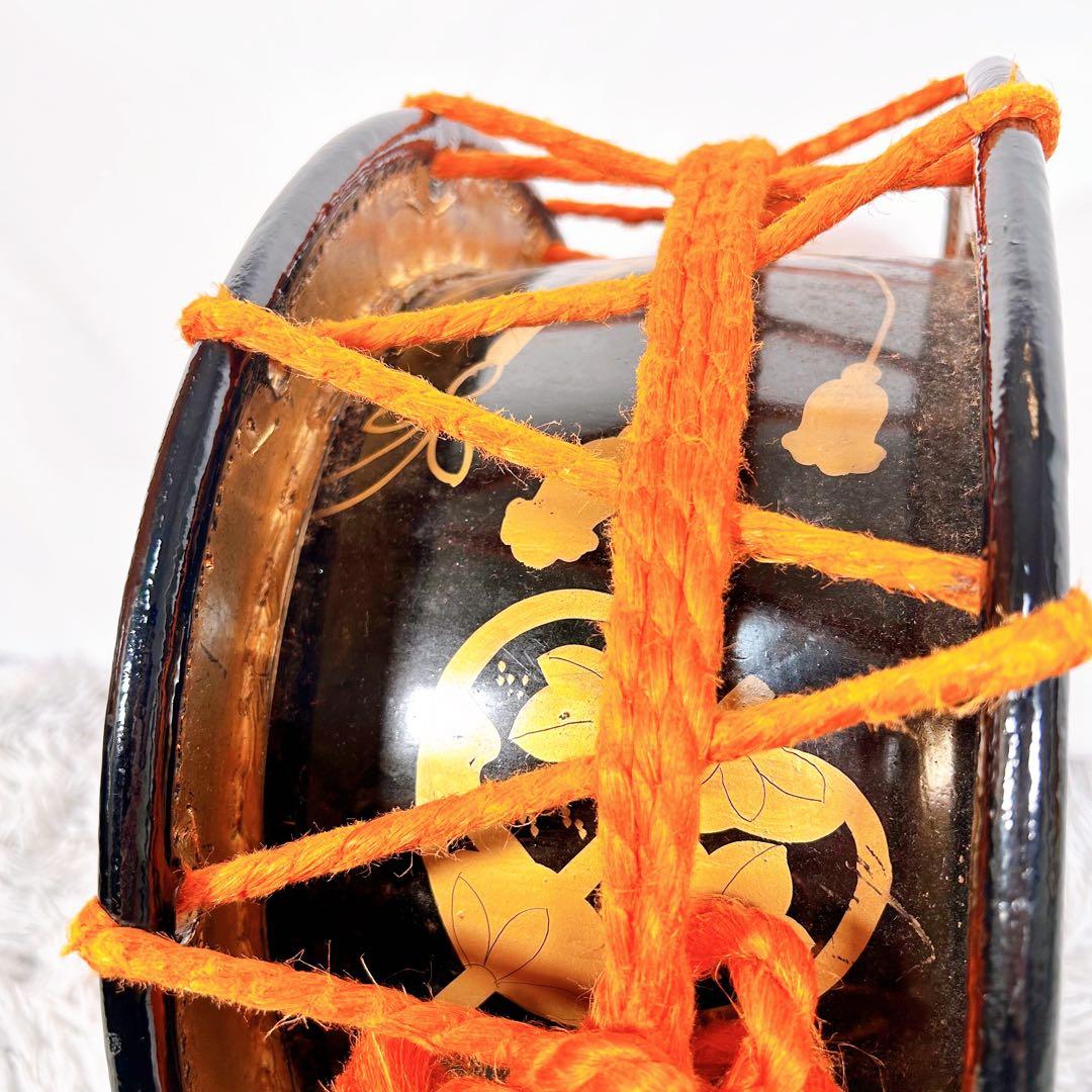 【希少】太鼓　締太鼓　和楽器　バチ　ケース　和太鼓　3点セット