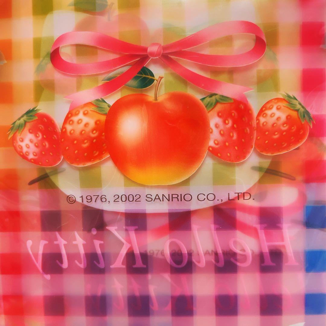 希少レア　ハローキティ　フルーツ　クリアファイル　2002 平成レトロ　サンリオ