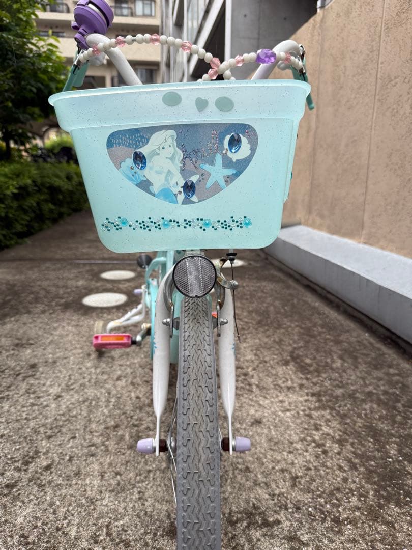 子供用自転車　18インチ補助輪付　アリエル