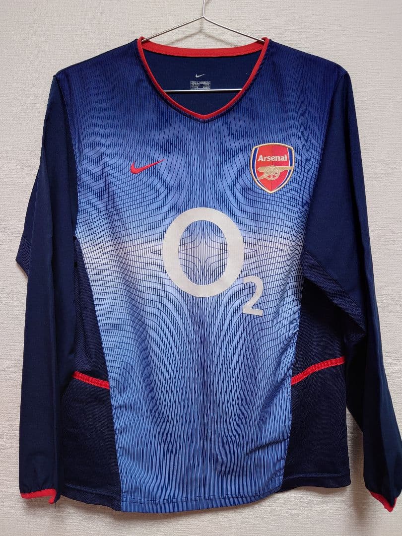 NIKE　2002〜04 アーセナル　長袖　アウェイ　ユニフォーム　日本Мサイズ
