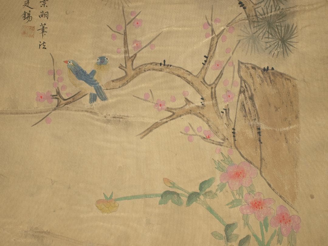 中国，南唐の掛軸　激安骨董品　肉筆保証　博物館保管品 BD306A12-2