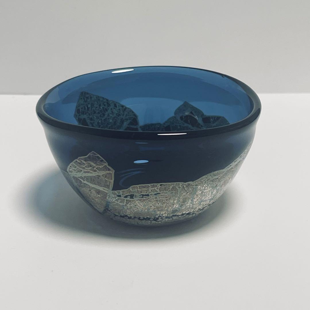 迫二郎作　酒盃　銀箔貼