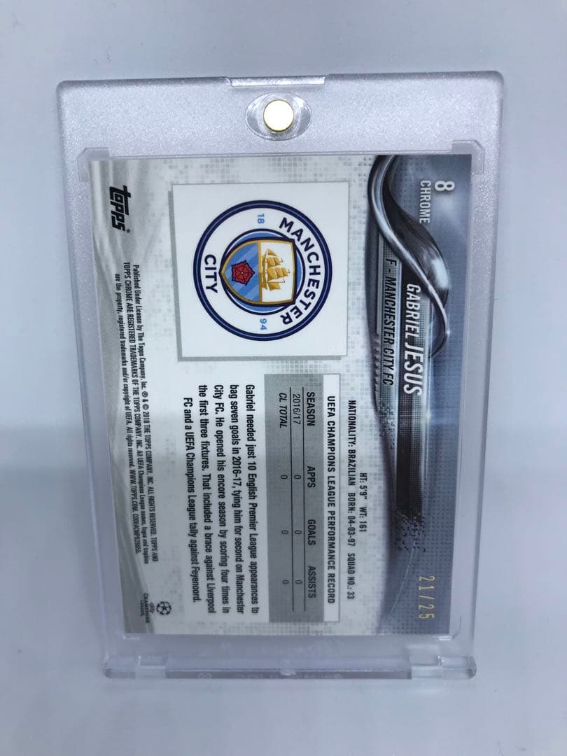 アーセナル ジェズス Gabriel Jesus RC 25枚限定