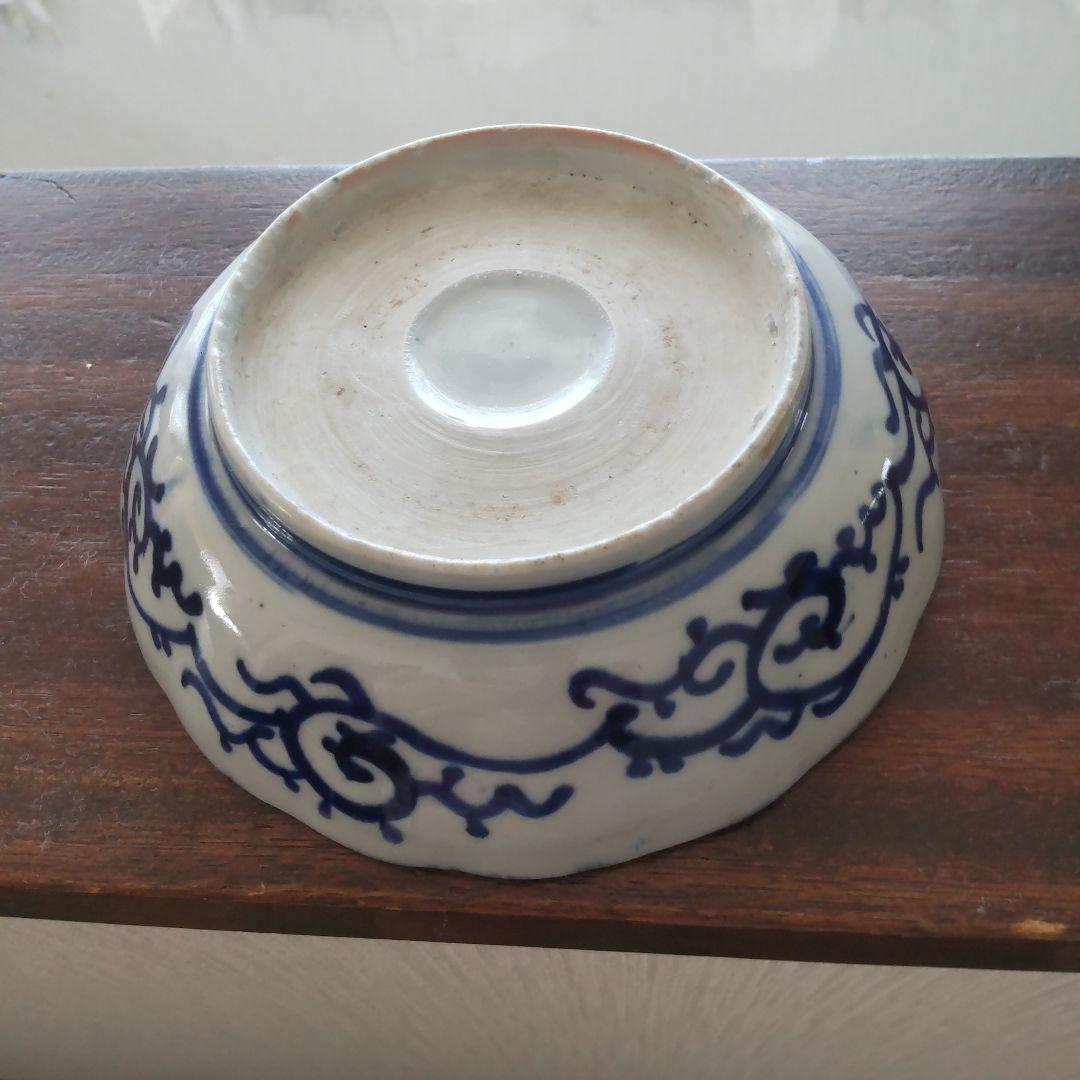 印判　皿　8枚　サイズ　直径１５センチ深さ５センチ　アンティーク物　明治時代以降