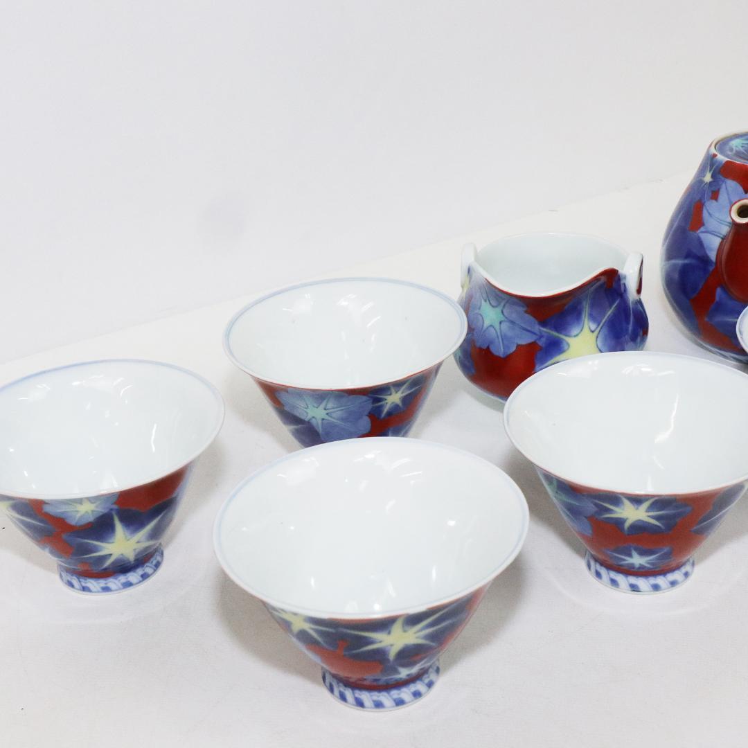 肥前有田焼　深川製　富士印　茶器揃え　桐箱有　宮内庁御用達　　煎茶器