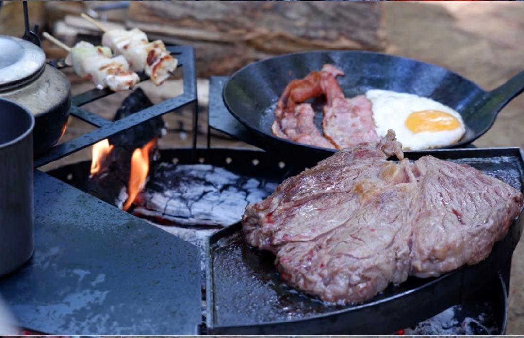 炎満セット（炎満本体＋オプションテーブル各4種） 焚き火台