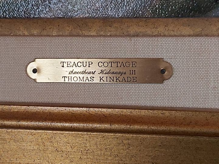 トーマス キンケード 絵画 TEACUP COTTAGE 保証書付き 1996年