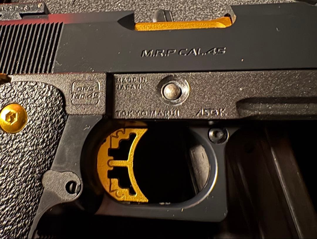 【美品】東京マルイハイキャパゴールドマッチGBカスタム多 新品ハンドガンケース付