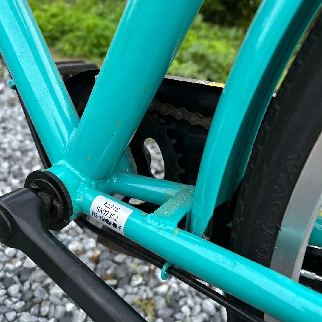Rosellyシティサイクル アクアブルー　26c