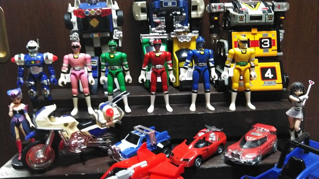 バンダイ★激走戦隊カーレンジャー★プラデラ★DX戦う交通安全セット