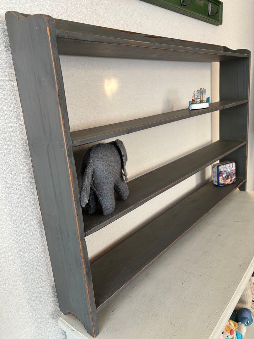 イギリスアンティークシェルフウォールシェルフ壁掛けラック