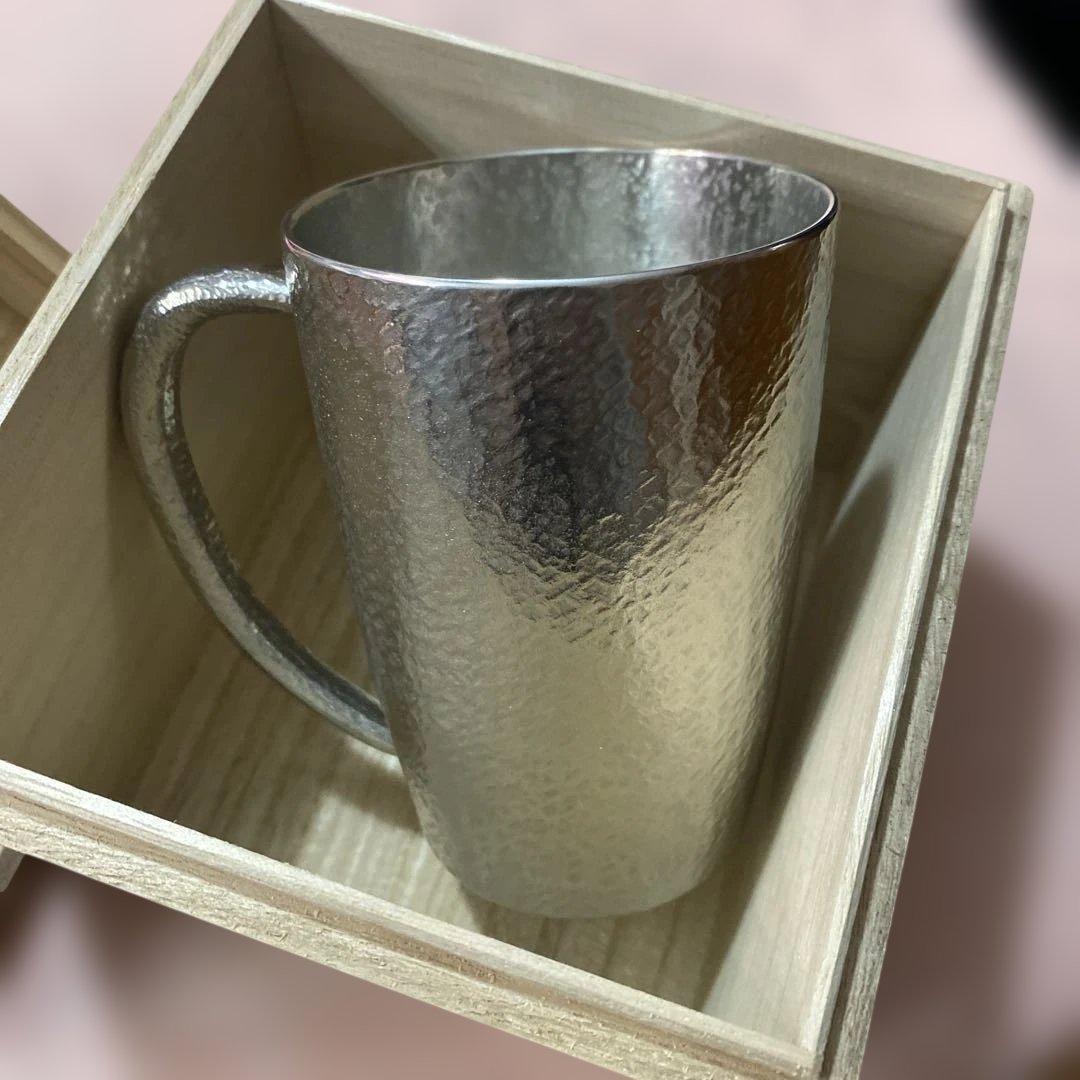 錫製 ジョッキ suzu 大阪錫器 木箱入り