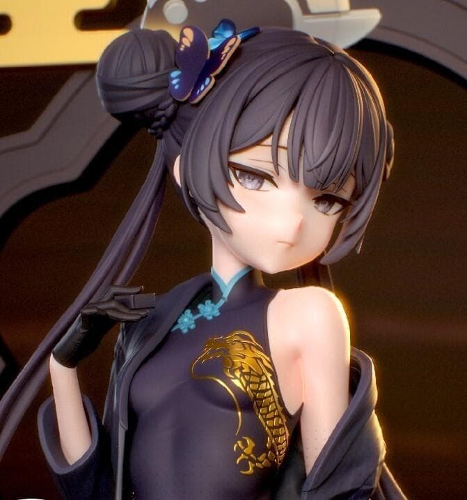 24㎝　未塗装未組立　ガレキ　ブルーアーカイブ　竜華キサキ　玄龍門　門主　山海経