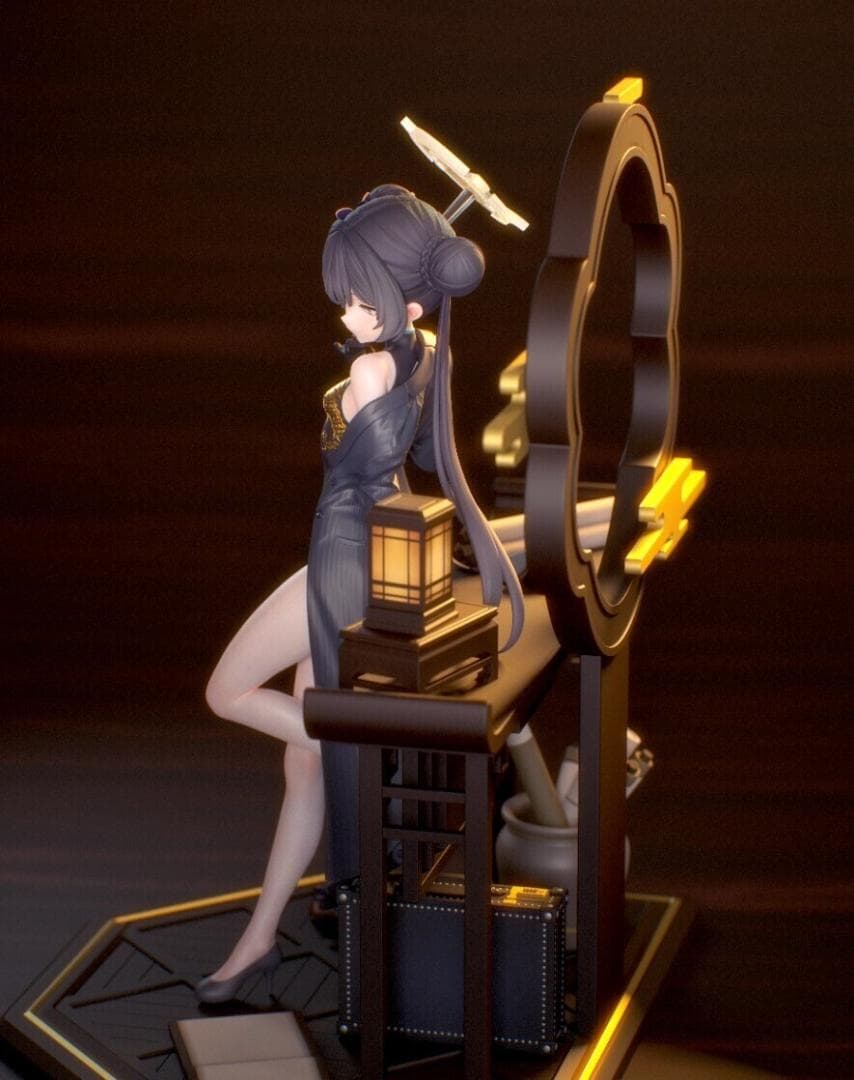 24㎝　未塗装未組立　ガレキ　ブルーアーカイブ　竜華キサキ　玄龍門　門主　山海経