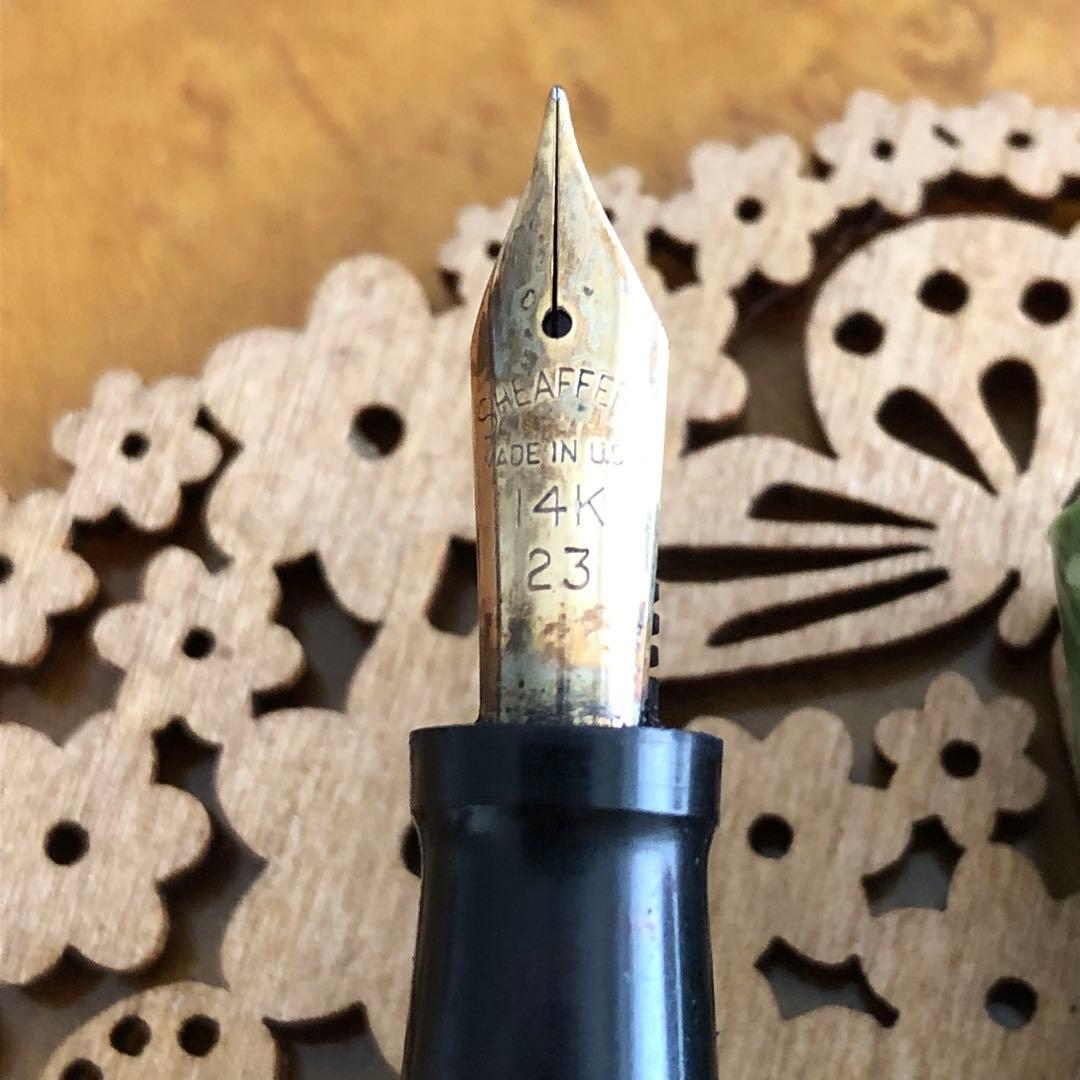 シェーファー　 レバーフィラー　ジェードグリーン　万年筆