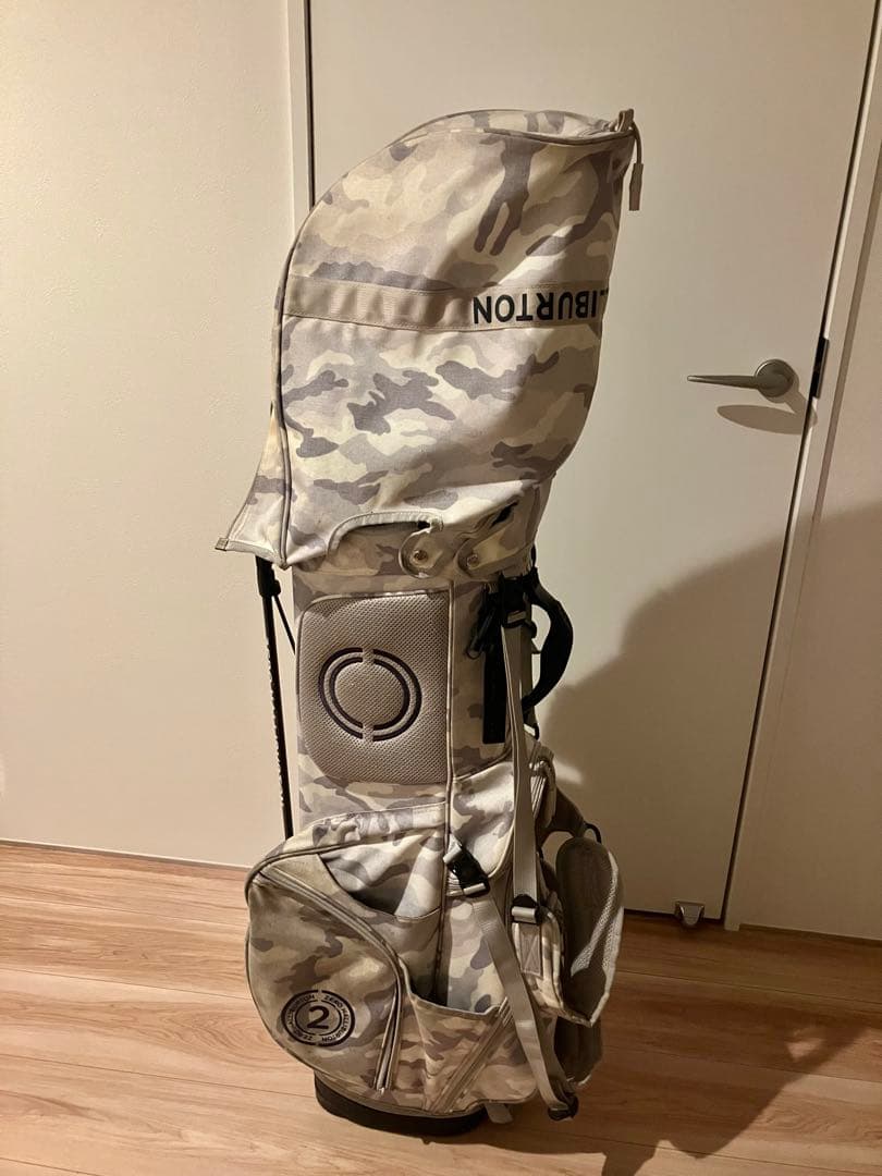 【レア:使用感有】ZERO HALLIBURTON ホワイトカモ　キャディバッグ