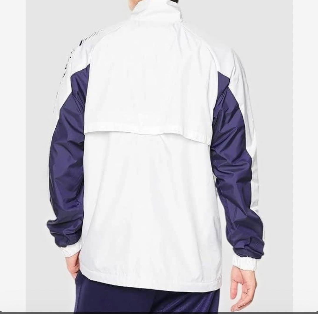 早い者勝ち特価！ASICS ウインドブレーカージャケットとパンツのセット　白紺