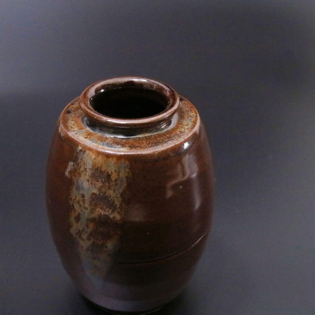 平安 万代喜山 肩衝茶入 仕覆付 京焼 茶器 茶壷 茶道具