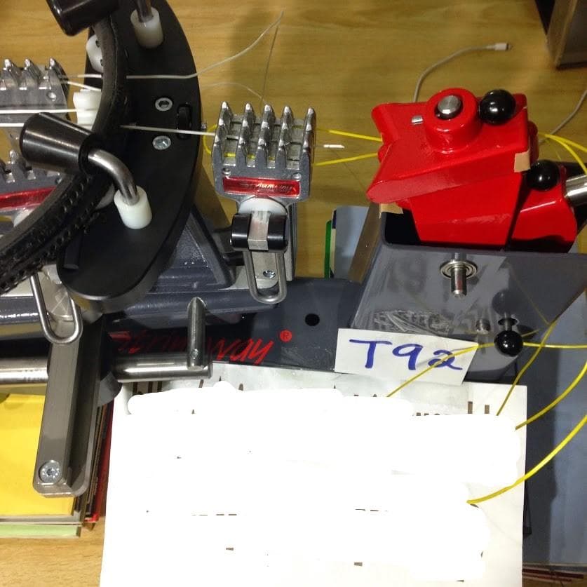 Stringway 18mmと10mmスターティングフライテニスクランプ